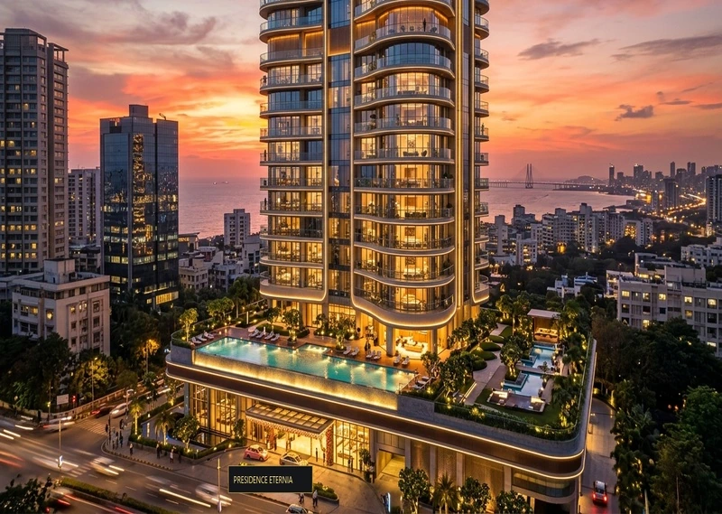 Presidence Eternia Evening Facade View